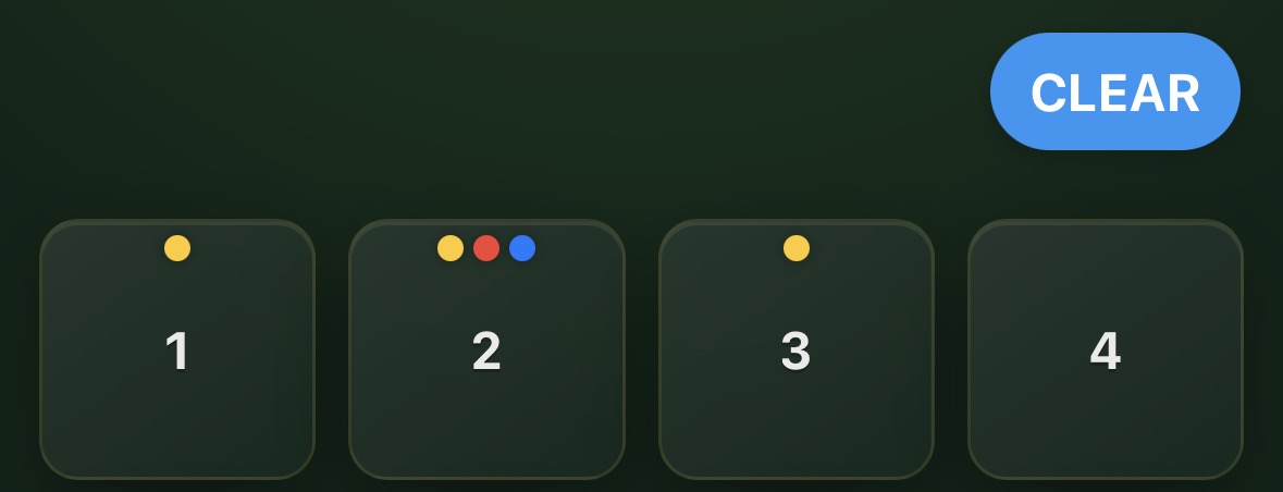 Snagging home tiles showing status dots